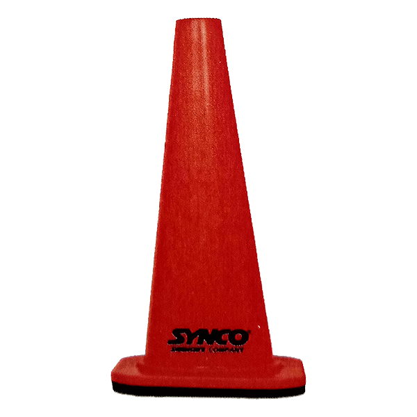 TRAFFIC CONE 45CM WITH RUBBER BASE 2KGS