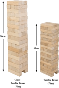 Tower game â€“ Pine wood
