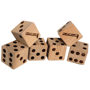 WOODEN LARGER DICE (SS019)